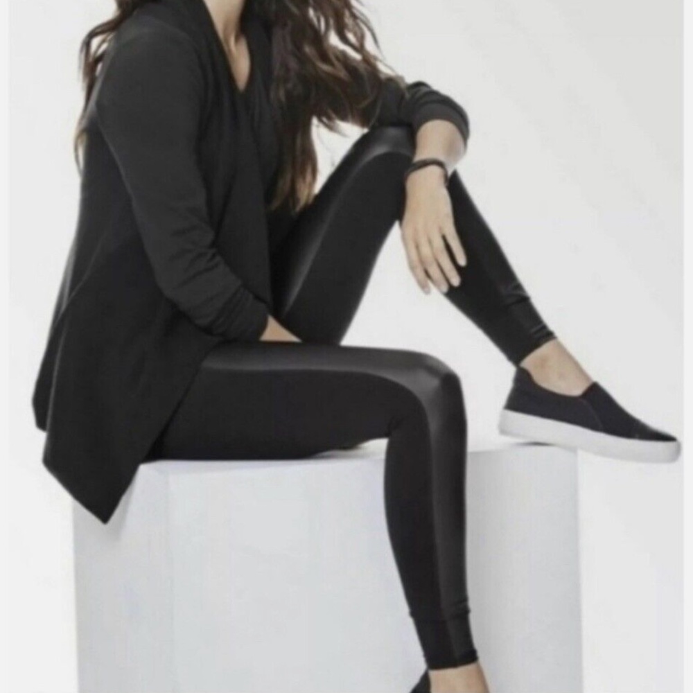 Splendid Faux Leather Panal Leggings. NWT.